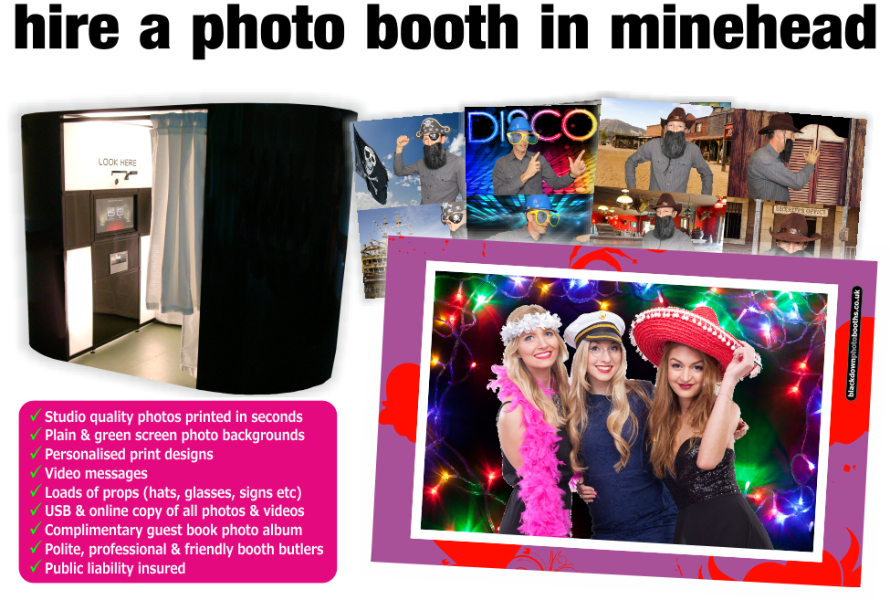 Minehead Photo Booth Hire Photobooth, Photo & Video Booth Hire in Minehead, Somerset
